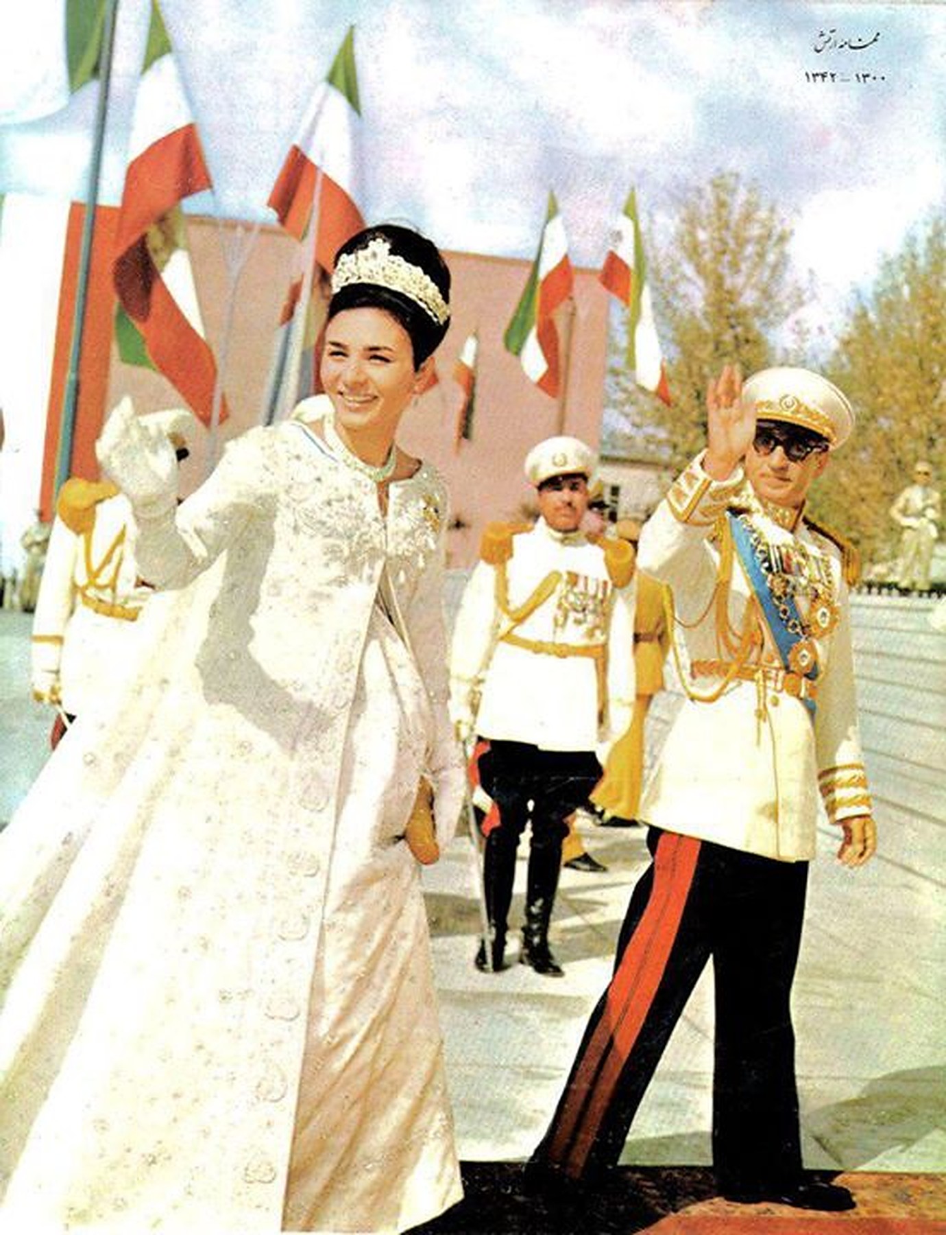 Mohammad Reza Shah And Shahbanu Farah 1962.