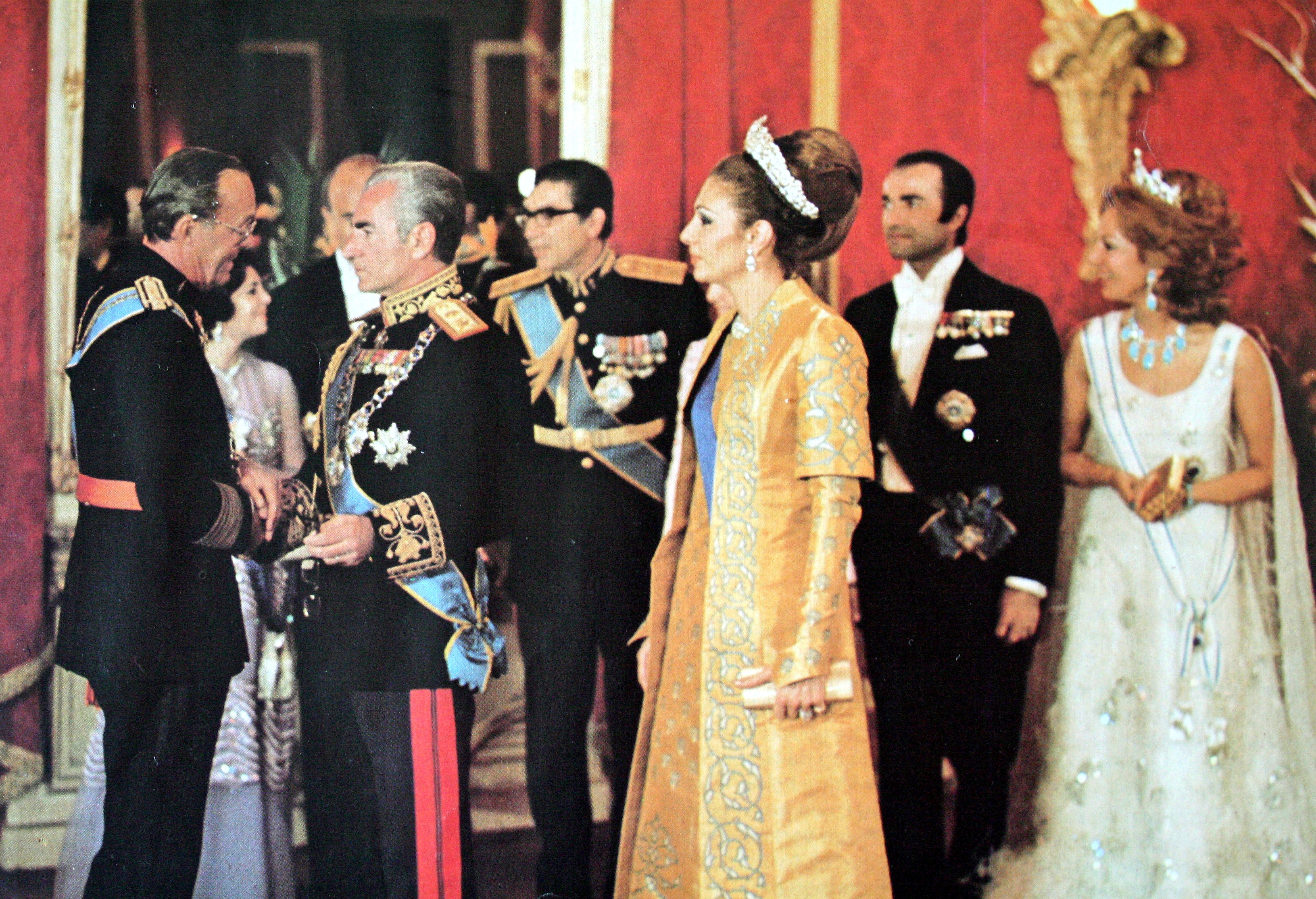 Prince Bernhard Shah Of Persia Queen Farah 1970.