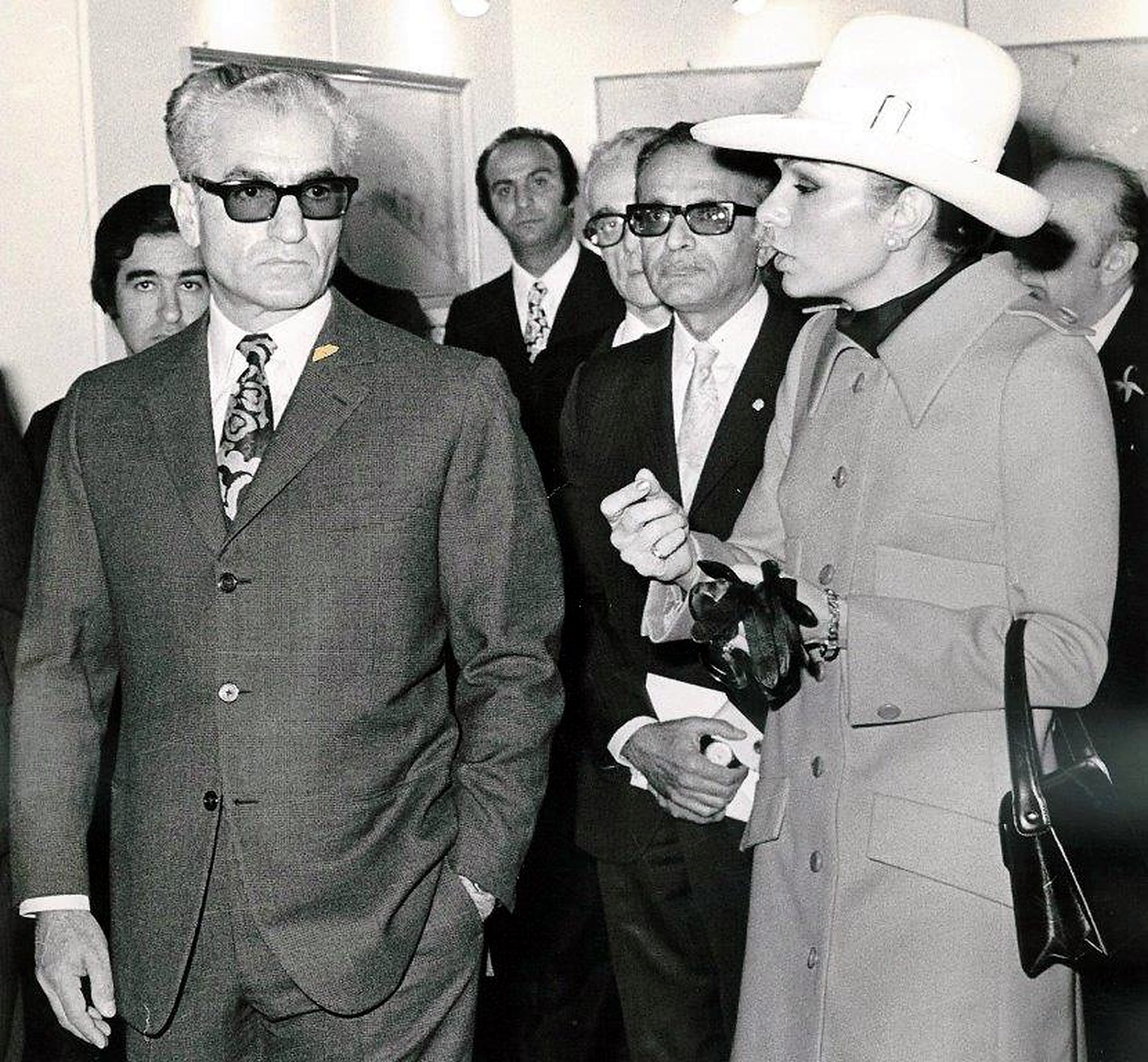 Shah And Queen Farah At The High Urban Planning Council Tehran Iran 1966.