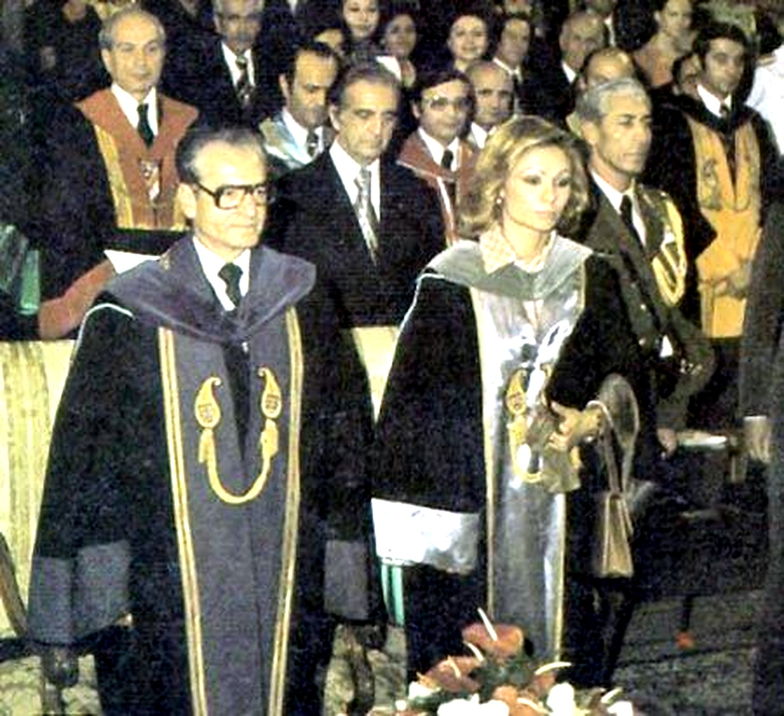Shah And Shahbanu At University Of Tehran.