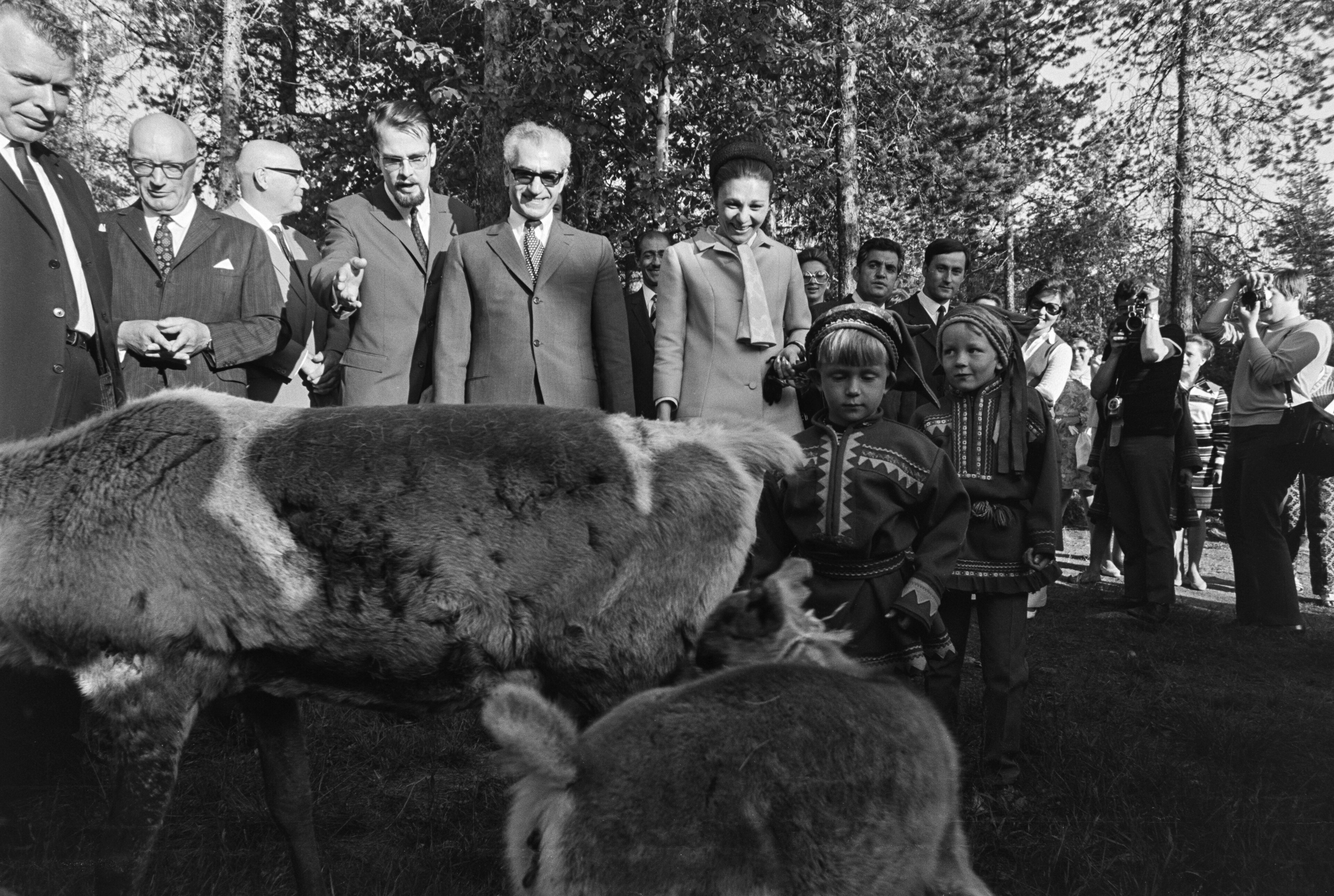 Shah Mohammad Reza Pahlavi And Farah Diba In Lapland 1970 30.