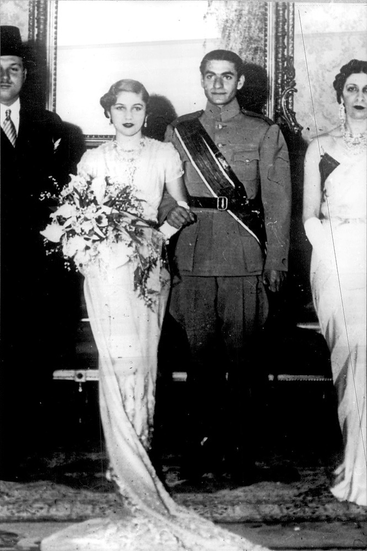 Wedding of Mohammad Reza Pahlavi and Princess Fawzia.