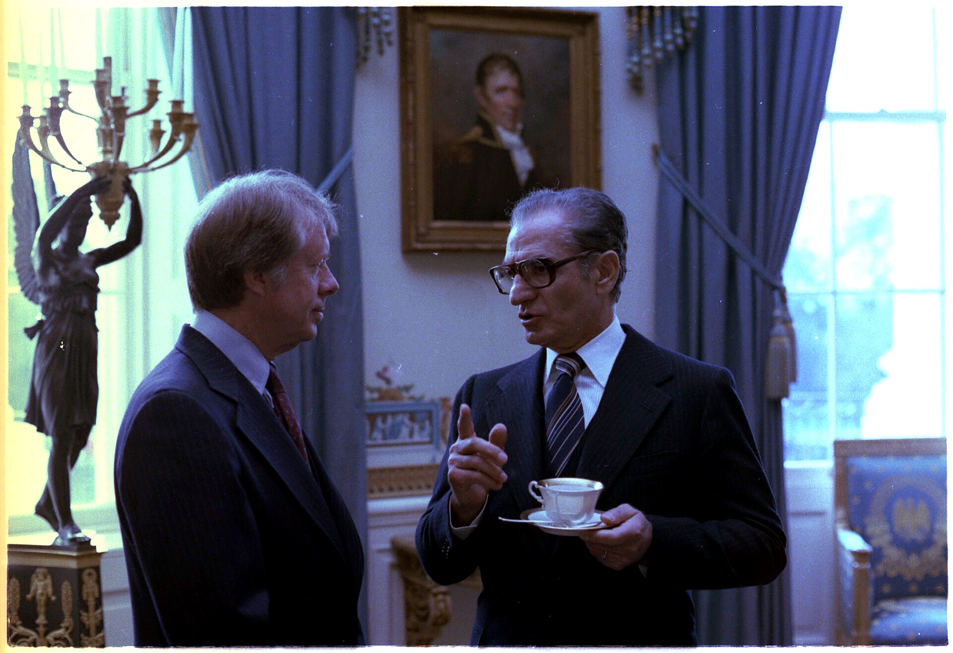 Jimmy Carter And The Shah Of Iran.