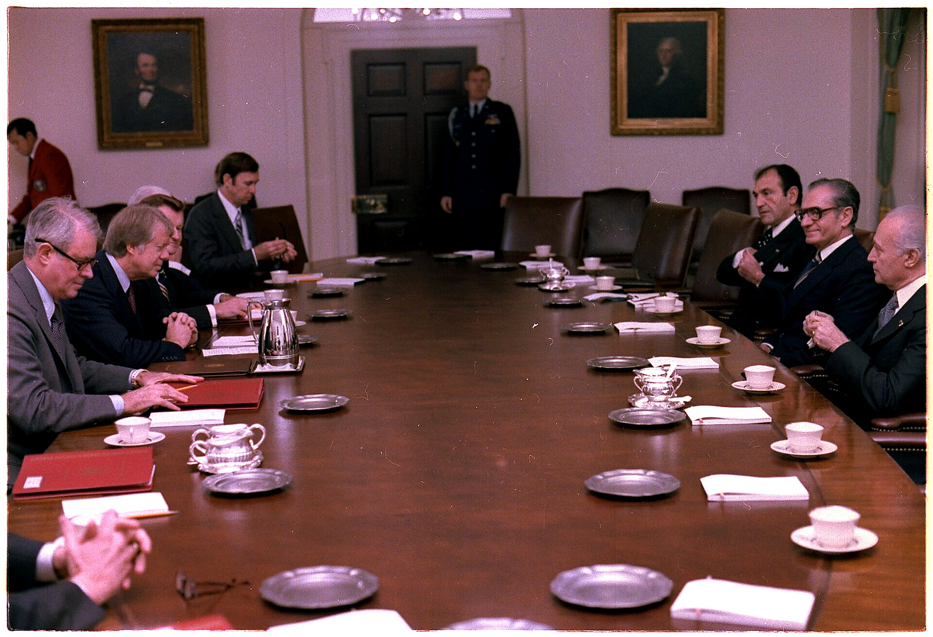 Meeting Between Jimmy Carter And The Shah Of Iran.
