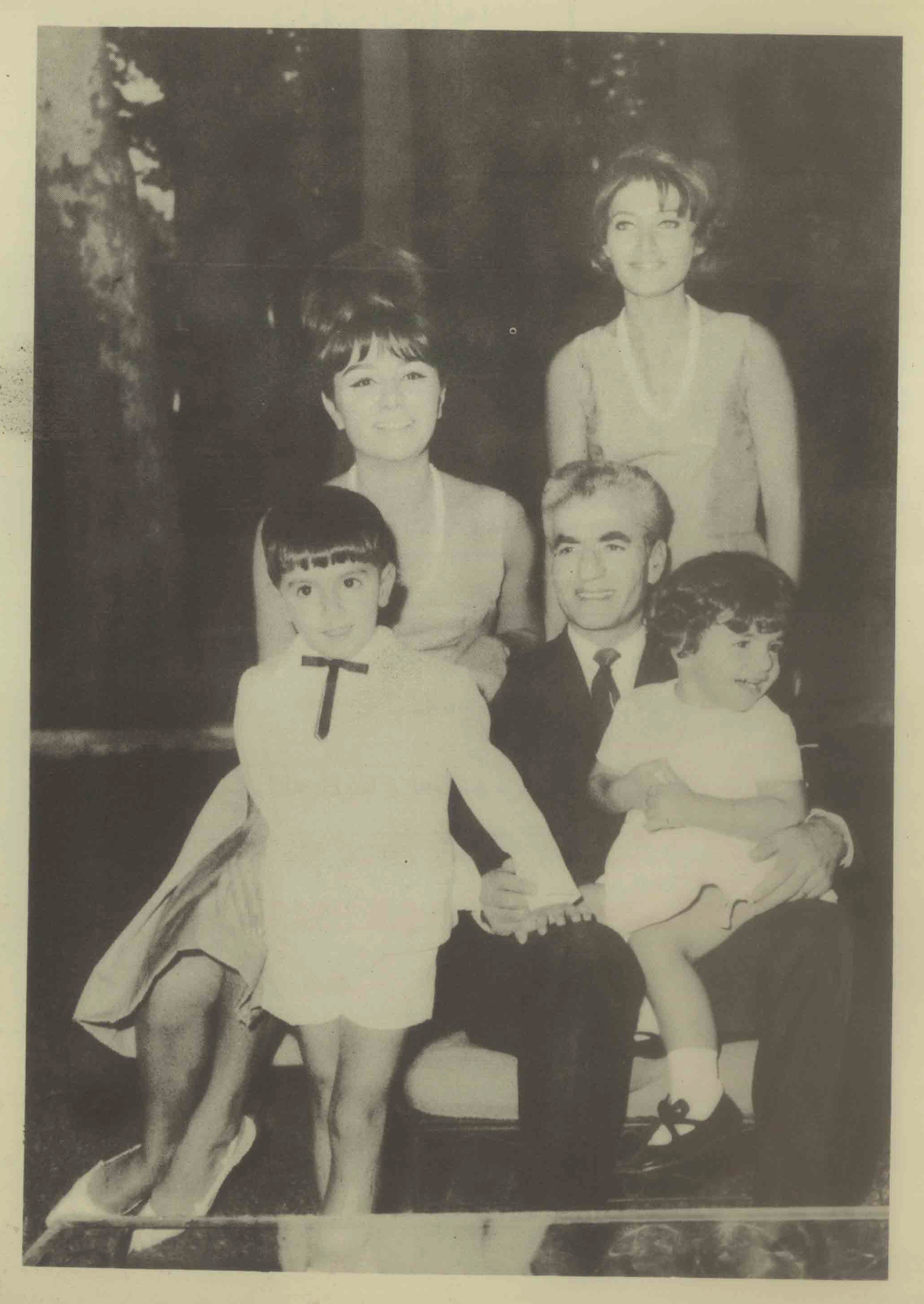Mohammad Reza Pahlavi And His Family.