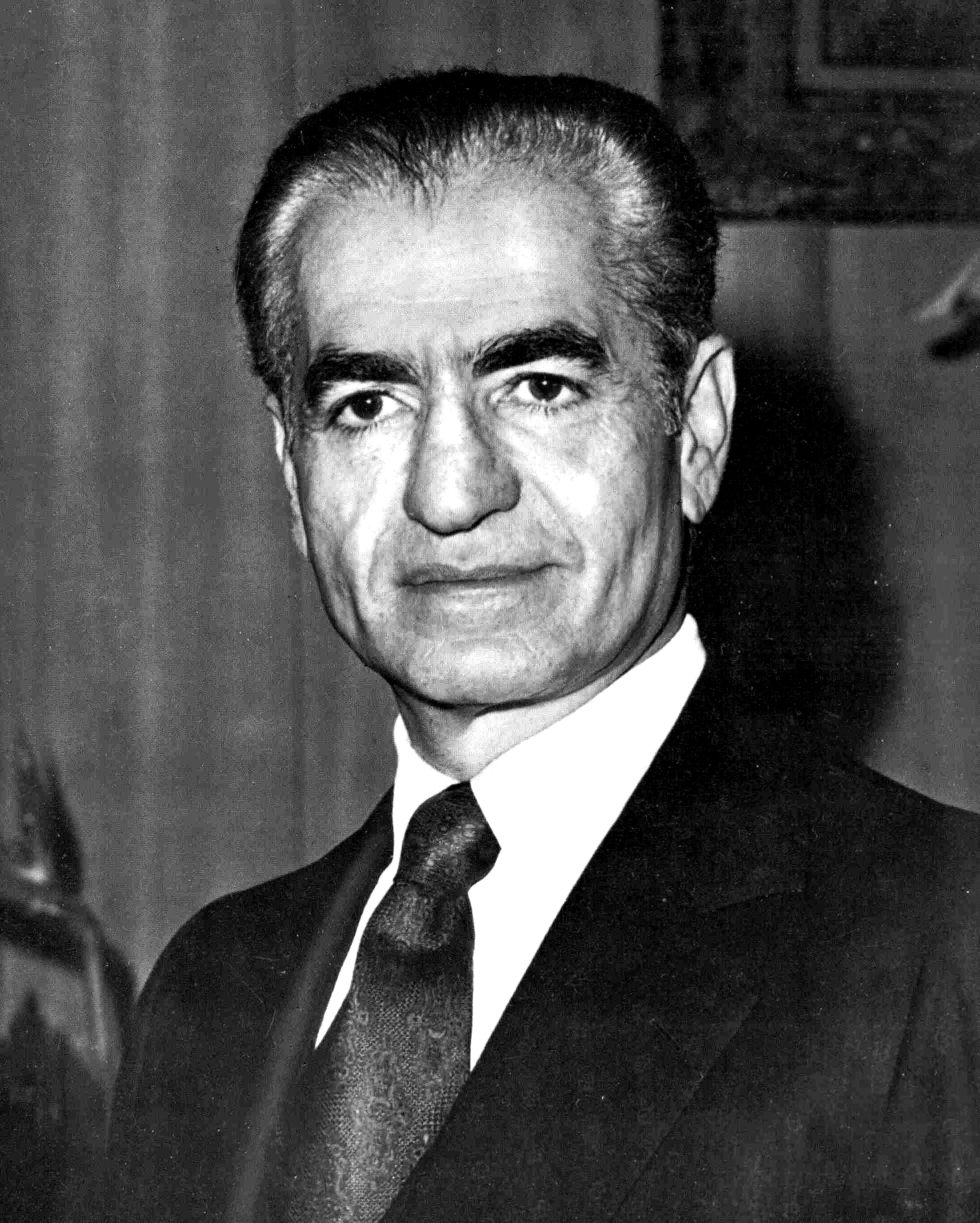Mohammad Reza Pahlavi With Tie.