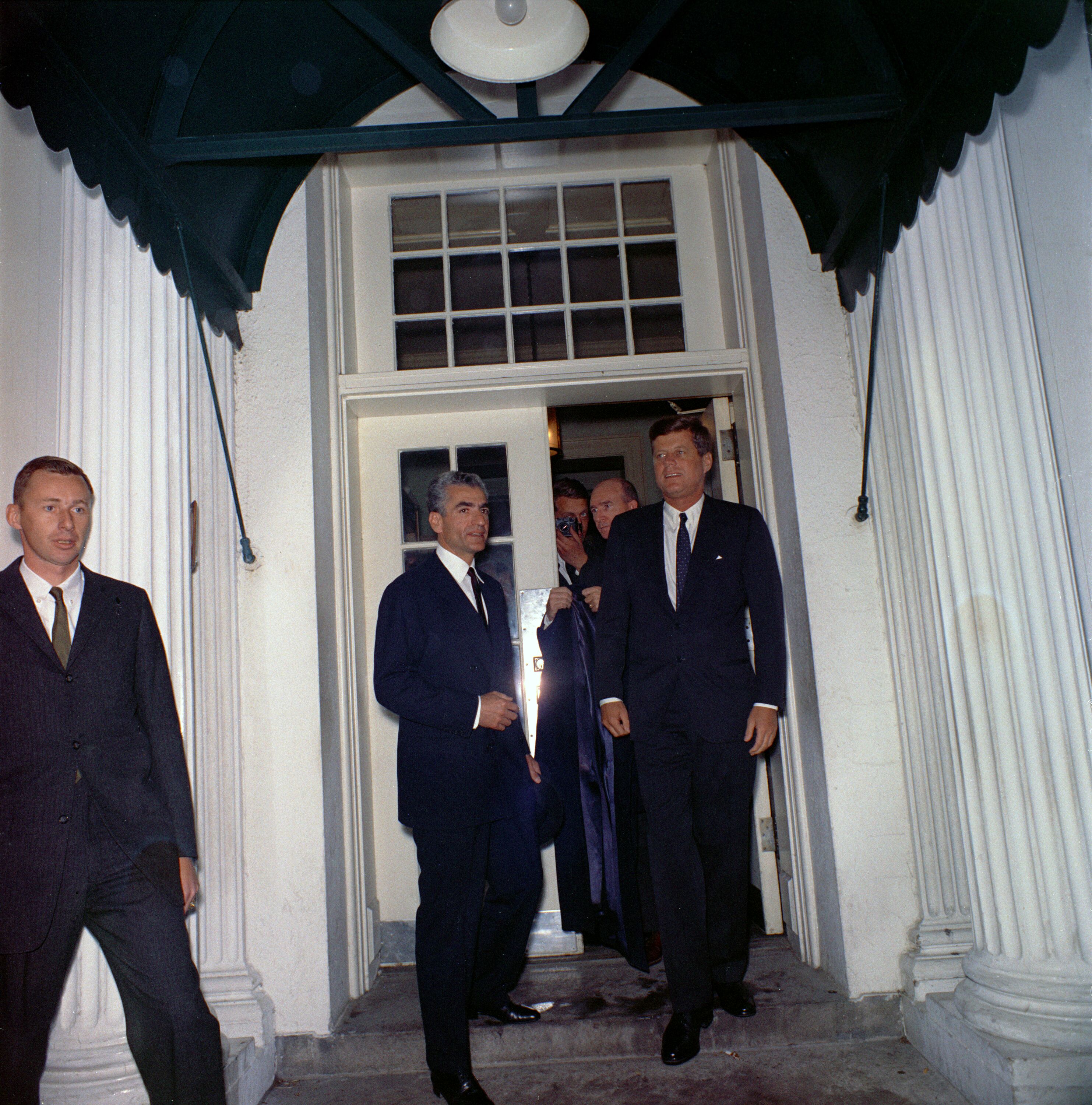 President John F Kennedy Bids Farewell To The Shah Of Iran Mohammad Reza Pahlavi 03.