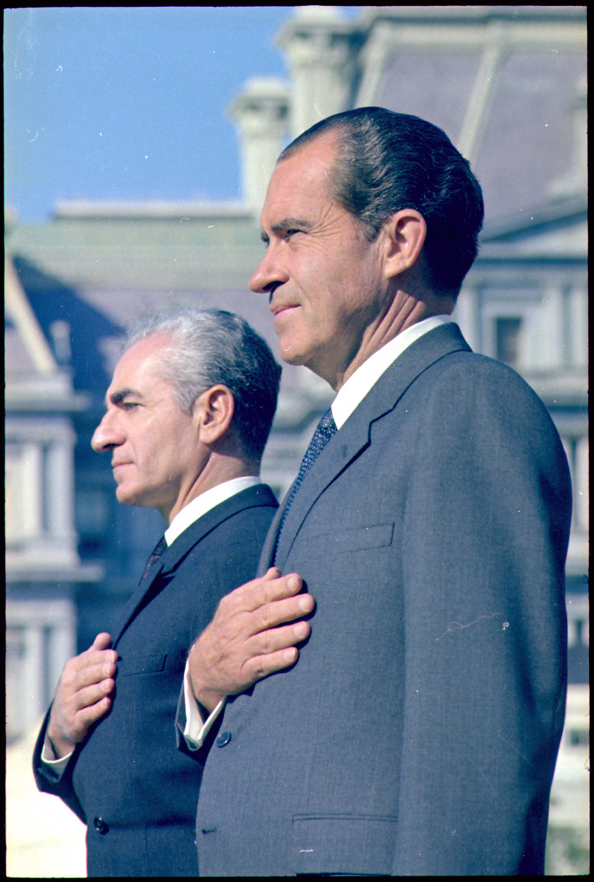 President Richard Nixon And Mohammad Reza Pahlavi.