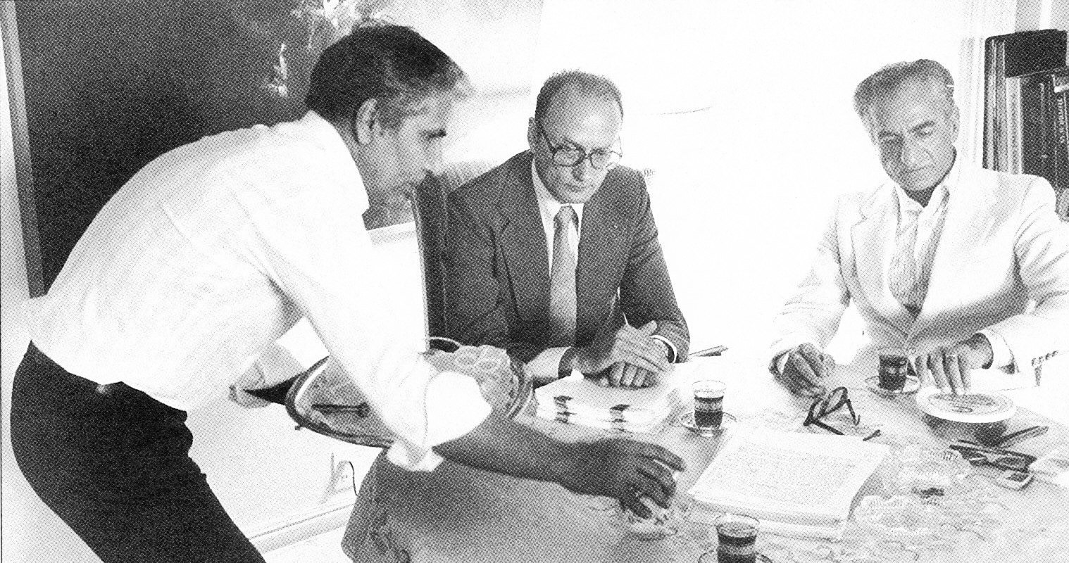 Shah Mohammad Reza Pahlavi Henry Boniet In Cuernavaca Mexico 1979.