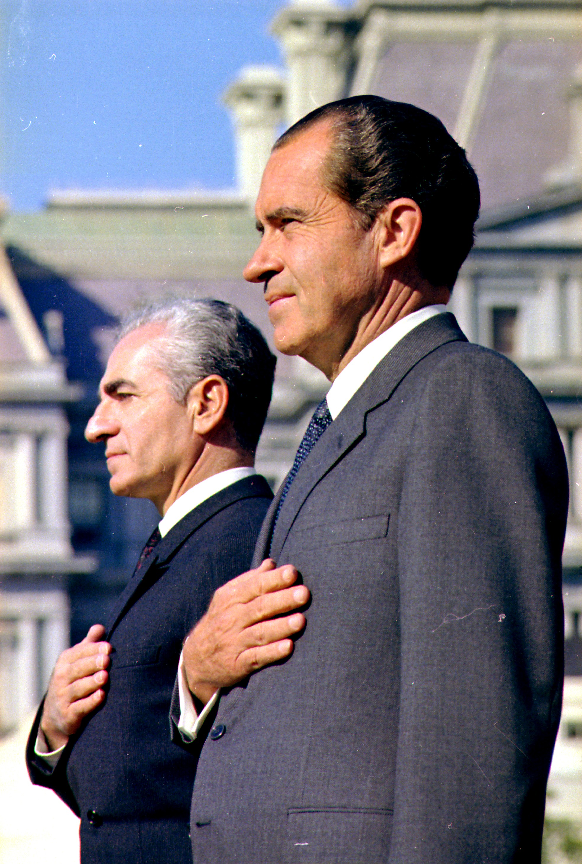 The Shah Of Iran And President Nixon.