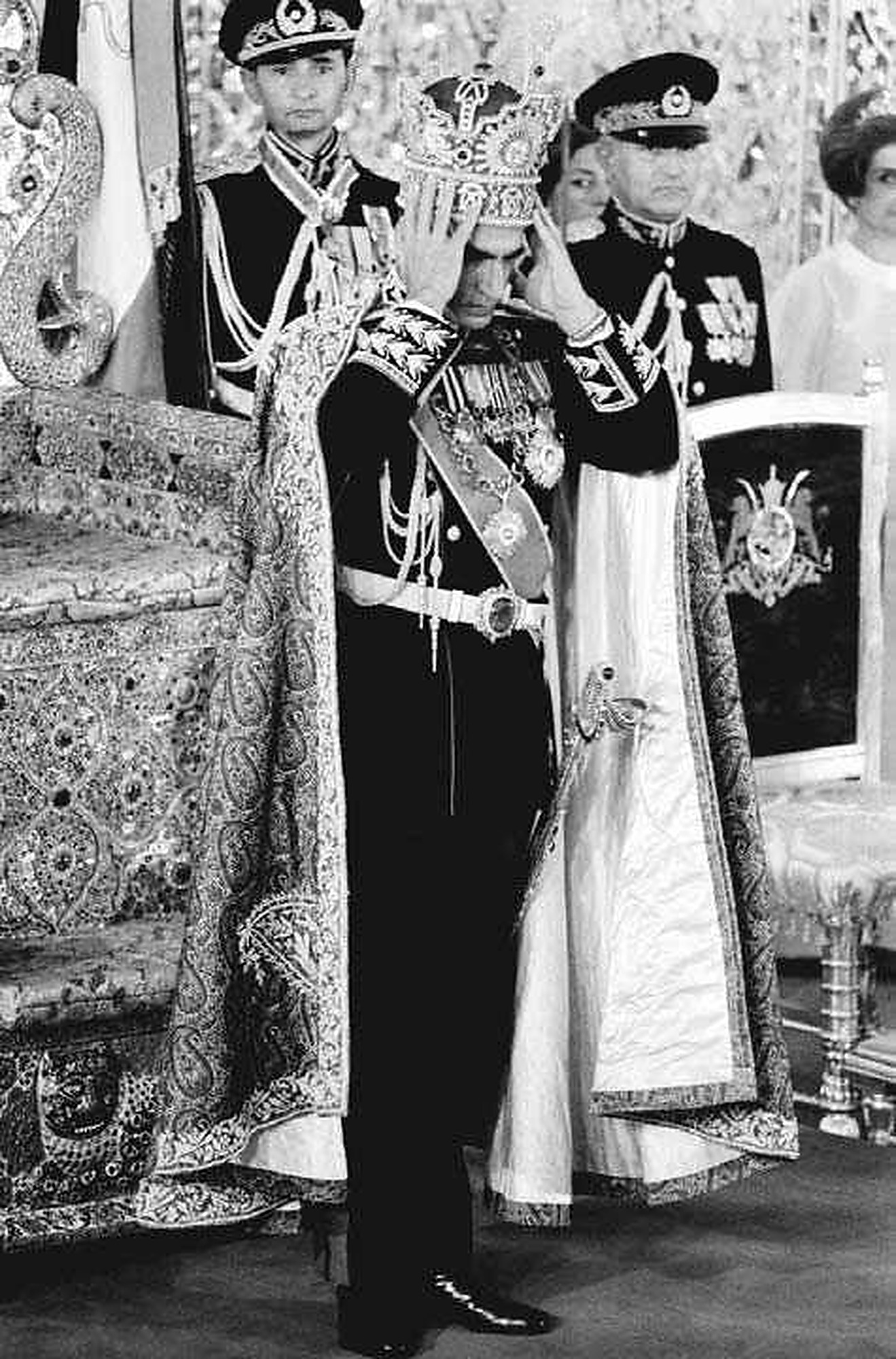 The Shah crowning himself, 1967.