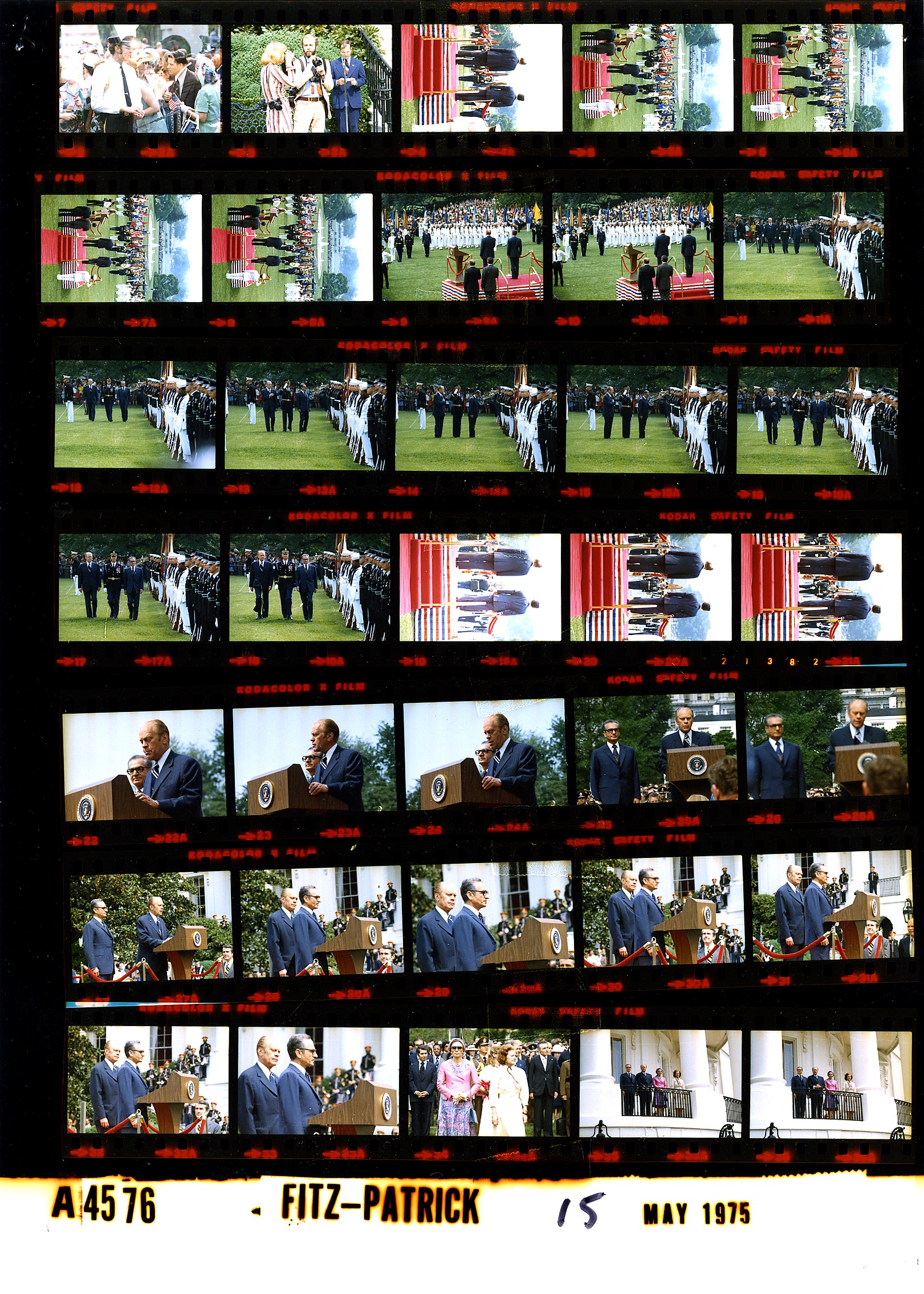 Ford A4576 Nlgrf Photo Contact Sheet 1975 05 15 Gerald Ford Library.