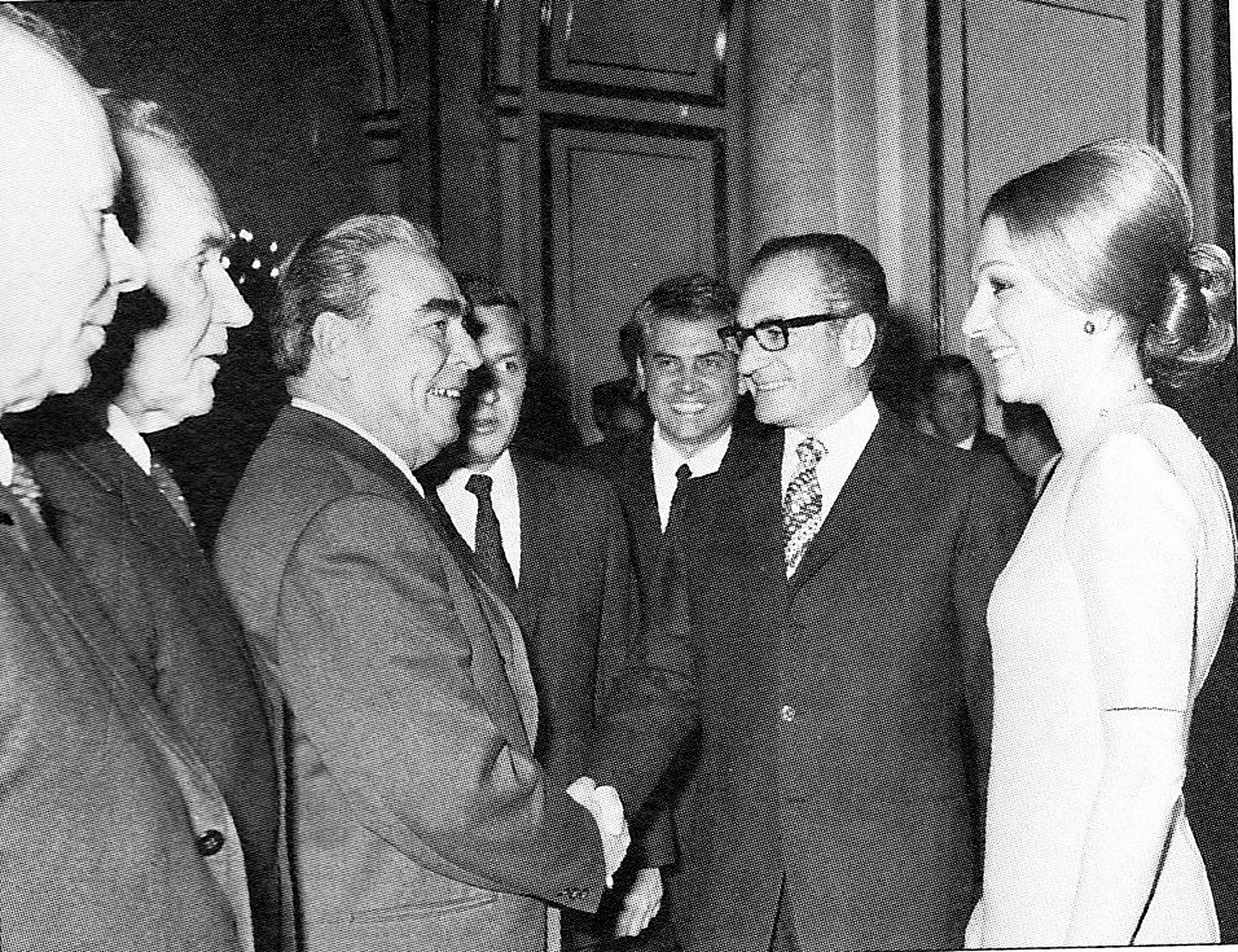 Pahlavi Meets Brezhnev In 1970.