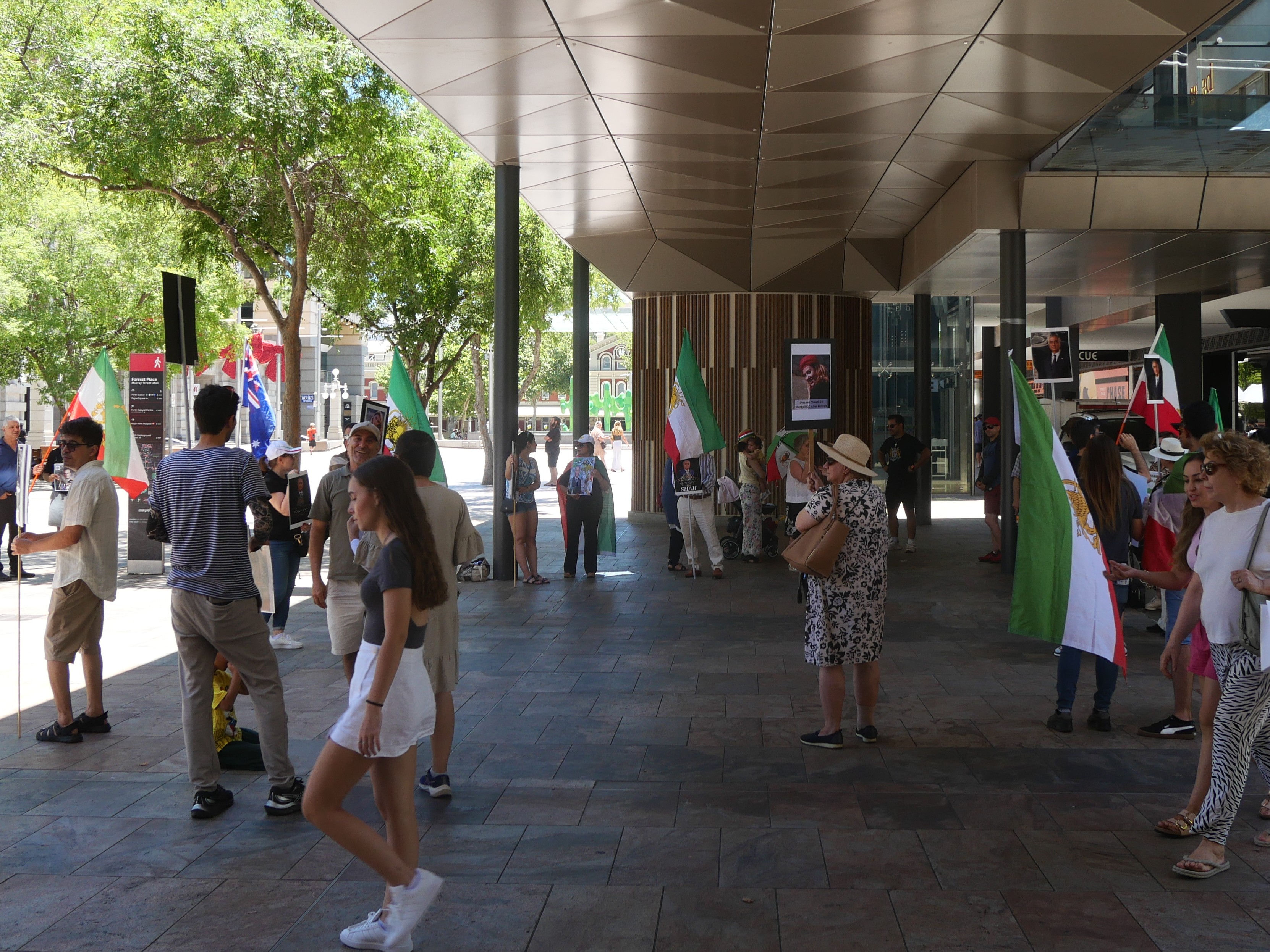 Pro Pahlavi Protest In Perth 2026.
