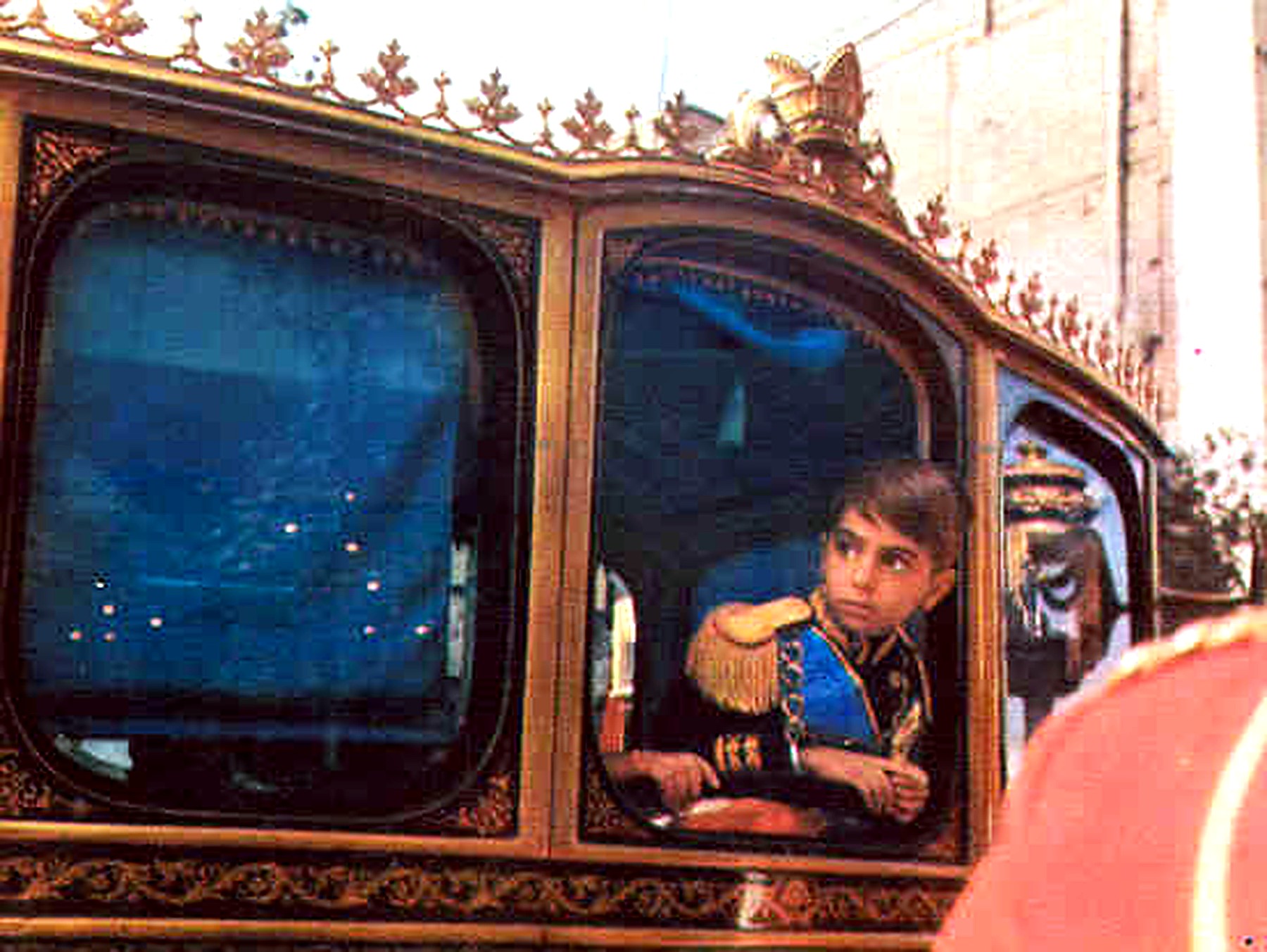 Crown Prince Reza Pahlavi At Royal Carriage.