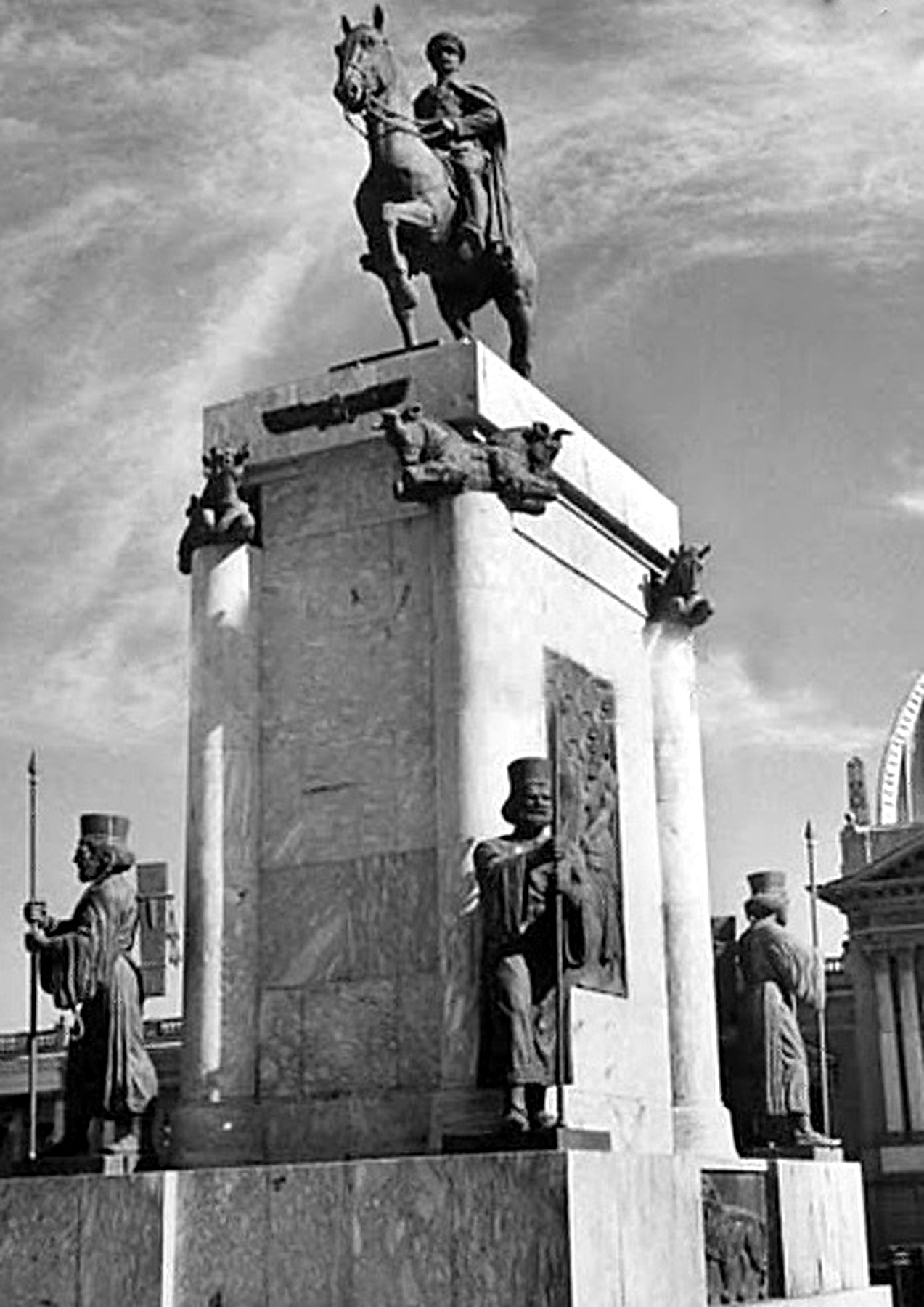 Reza Shah Statue In Toopkhaneh Sq.