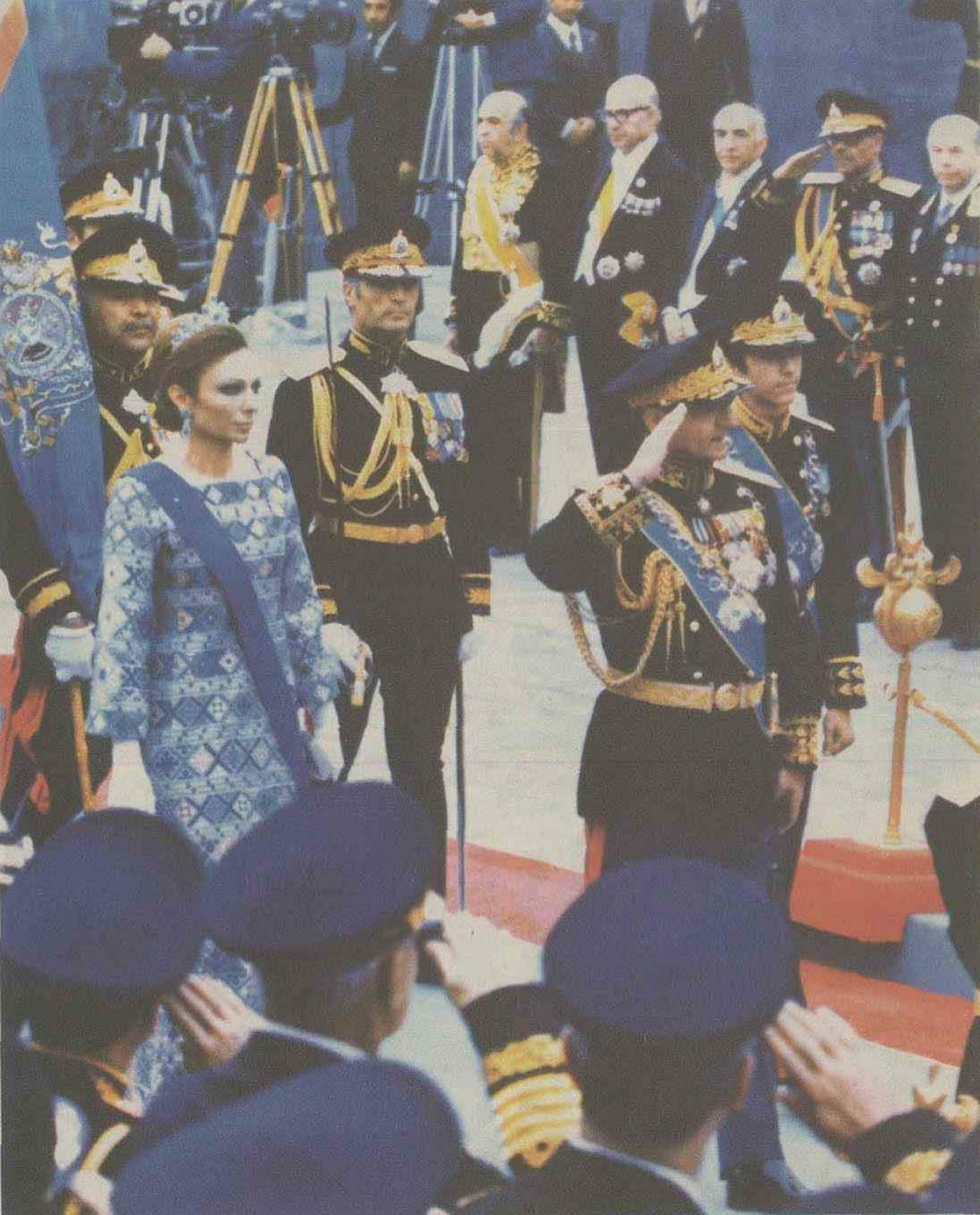 Reza Shah with the Crown Prince.